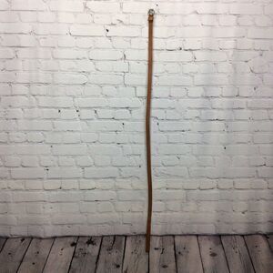 Fossil Thin Belt Women's Size L Brown Leather Tooled Boho Cowgirl Festive Casual